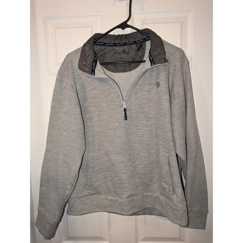 Wrangler Jacket Men's Size M George Strait Pullover Sweater 1/4 Zip Gray